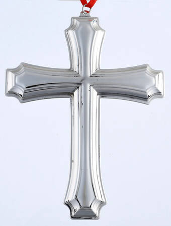 Annual Christmas Cross-Sterling Fairfax Cross - Boxed