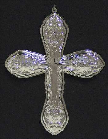 Annual Christmas Cross-Sterling King Edward Cross - Boxed