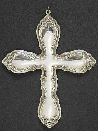 Annual Christmas Cross-Sterling Rose Tiara Cross - Boxed