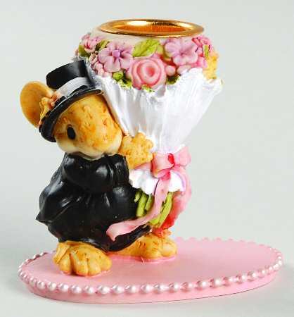 Little Cheesers Wedding Accessories Groom Candleholder - Boxed