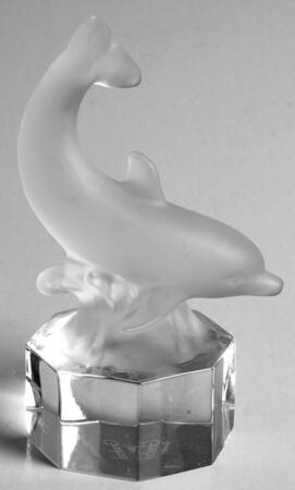 Zoo Paperweights-Crystal Dolphin - No Box