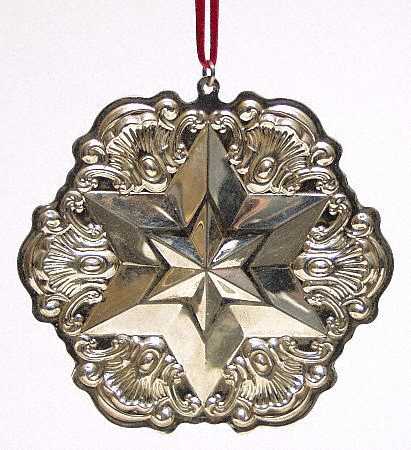 STERLING STAR ORNAMENT 2002 Strasbourg Star - Boxed