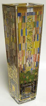 Artis Orbis-Klimt The Kiss/Frieze Glass Vase - Boxed