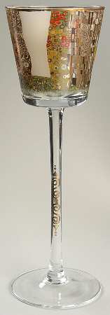 Artis Orbis-Klimt The Kiss Glass Candleholder Tall - Boxed