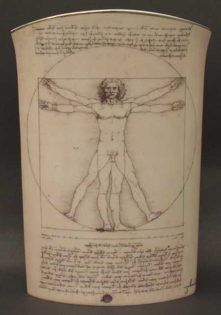 Artis Orbis-Leonardo Da Vinci Proportion Of Mankind-Vase - Boxed