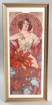 Artis Orbis- Alphonse Mucha Ruby Picture - Boxed