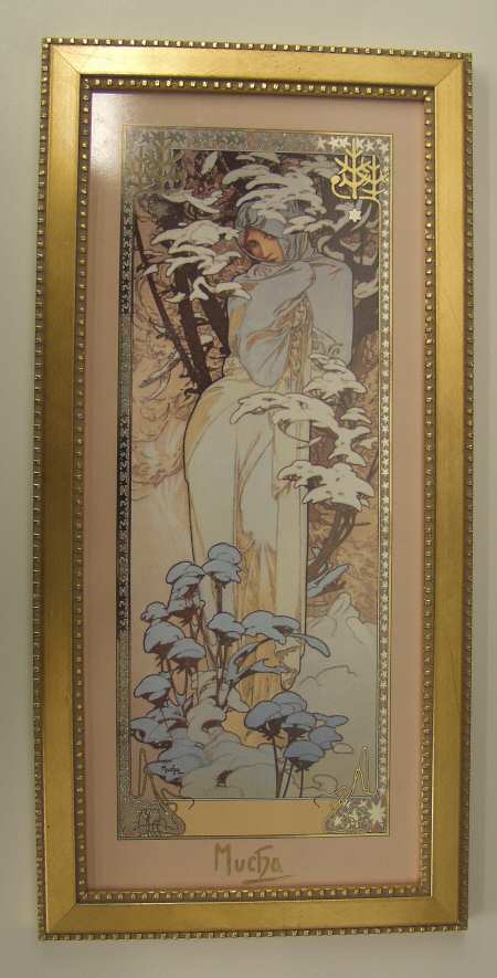 Artis Orbis- Alphonse Mucha Four Seasons-Winter-Picture - Boxed
