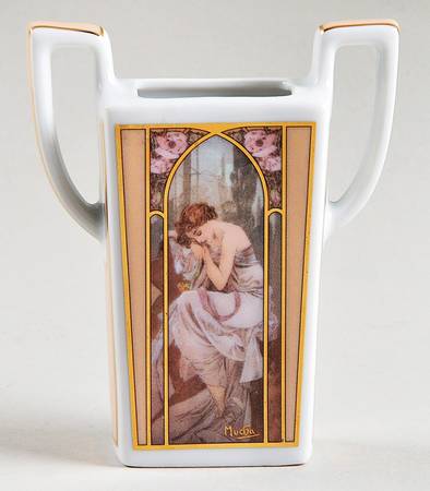 Artis Orbis- Alphonse Mucha Night's Rest Mini Vase - Boxed