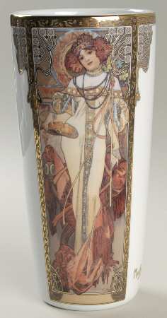 Artis Orbis- Alphonse Mucha Autumn 1900 Vase - Boxed