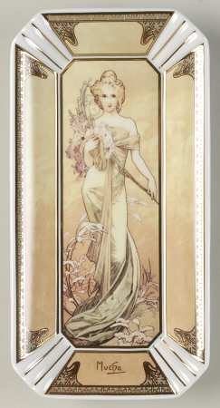 Artis Orbis- Alphonse Mucha Spring 1900 Bowl - Boxed