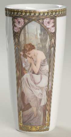 Artis Orbis- Alphonse Mucha Night's Rest Vase - With Box