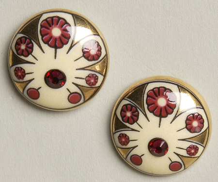 Artis Orbis- Alphonse Mucha Four Flowers Earrings - Boxed