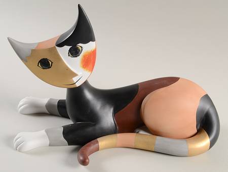 Artis Orbis-Rosina Wachtmeister Nero Cat Figurine - Boxed