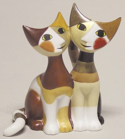 Artis Orbis-Rosina Wachtmeister Micio & Micia Mini Figurine - Boxed