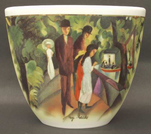 Artis Orbis-Macke Walk On The Bridge-Vase - Boxed