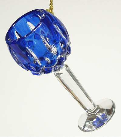 Lady Anne Ornament Hock Wine- Sapphire - Boxed