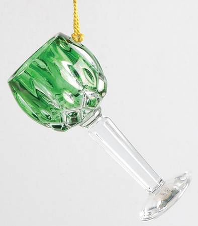 Lady Anne Ornament Hock Wine-Emerald - Boxed