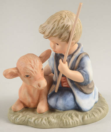 Berta Hummel Nativity Boy With Calf - No Box