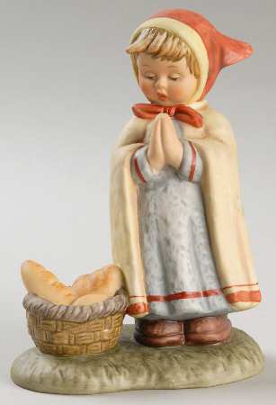 Berta Hummel Nativity Peasant Girl With Basket - Boxed