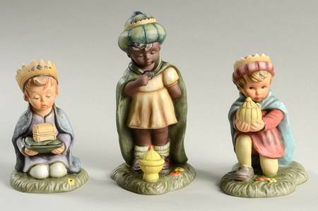 Berta Hummel Nativity 3 Piece Boxed Set-Kings - Boxed