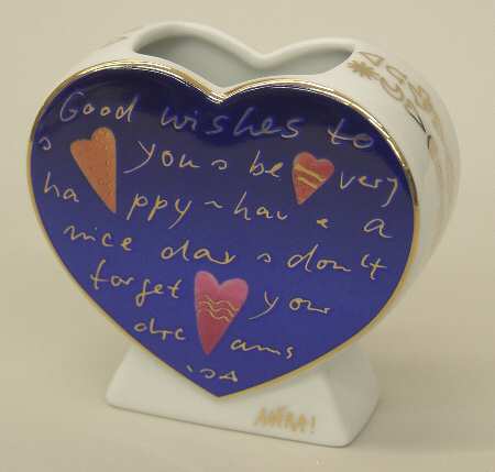 Artis Orbis - Maria Love Hearts-Vase Blue - Boxed