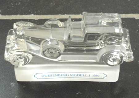 Goebel Crystal Paperweight Duesenberg Modell J 1930 - Boxed