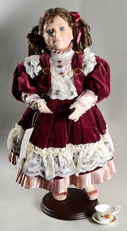 Victorian Children Sara's Tea Time - With Box