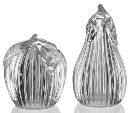 Gorham Figural Salt & Pepper Set Apple & Pear - Boxed
