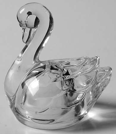 Gorham Figural Salt & Pepper Set Swan - Boxed
