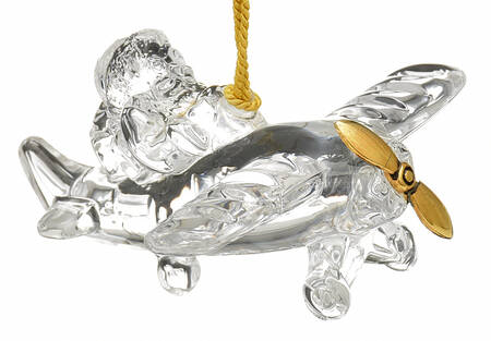 Crystal Santa Ornaments Christmas Aviator - With Box