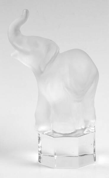 Zoo Paperweights-Crystal Elephant - No Box