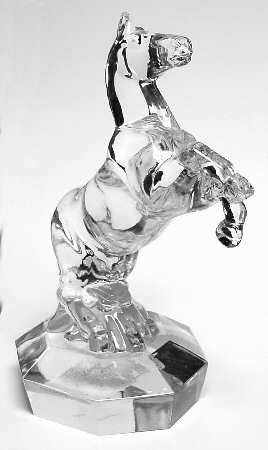 Crystal Animal Figurines Rearing Horse - Boxed