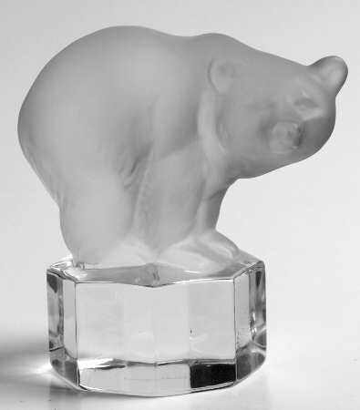 Zoo Paperweights-Crystal Bear - Boxed