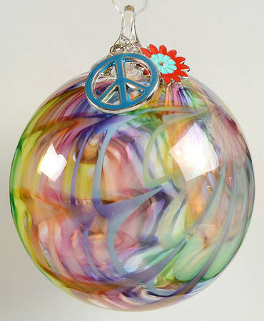Classic Ball Ornaments Summer Of Love W/ Charm - No Box
