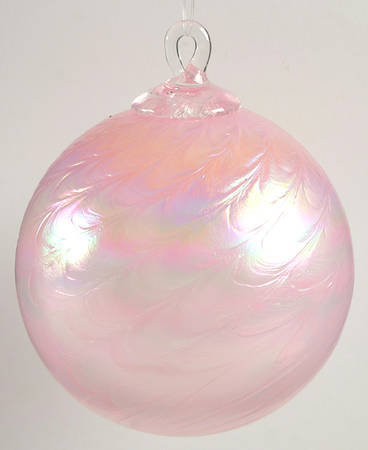 Classic Ball Ornaments Blush Scallop - No Box