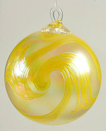 Classic Ball Ornaments Daisy Swirl - No Box