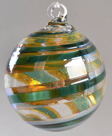 Classic Ball Ornaments Golden Evergreen - No Box