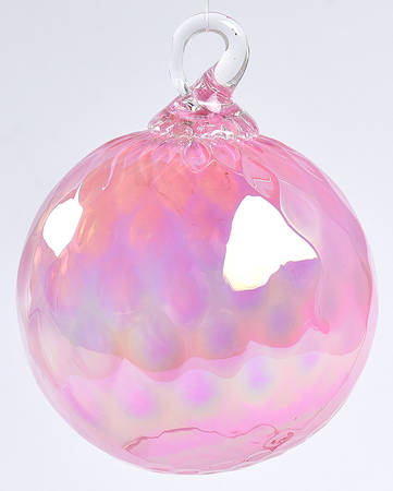 Classic Ball Ornaments Cotton Candy Diamond Facet - No Box