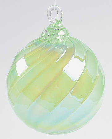 Classic Ball Ornaments Mint Pattie Twist - No Box