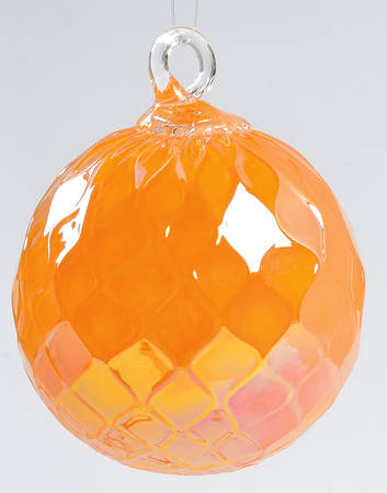 Classic Ball Ornaments Creamsicle Diamond Facet - No Box