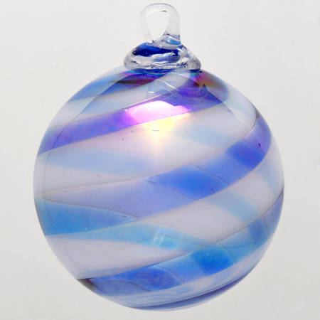 Classic Ball Ornaments Blue Lagoon Swirl - No Box