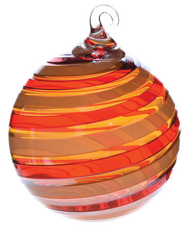 Classic Ball Ornaments Cinnamon Swirl - No Box