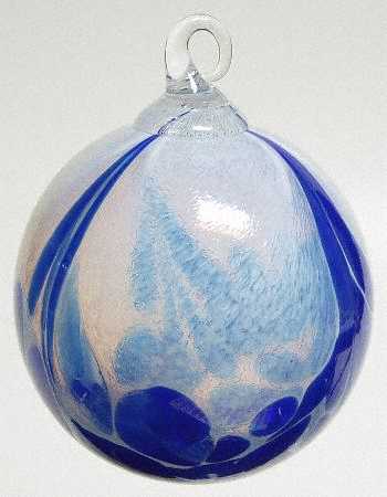 Classic Ball Ornaments Blue Marble - No Box