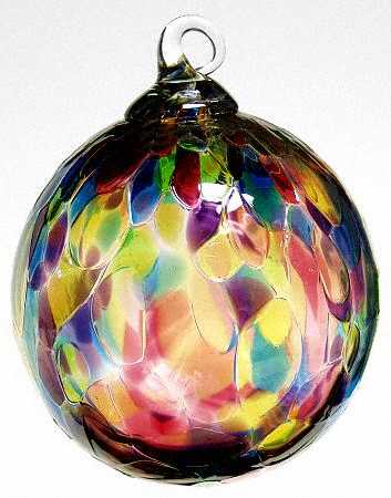 Classic Ball Ornaments Rainbow Chip - No Box