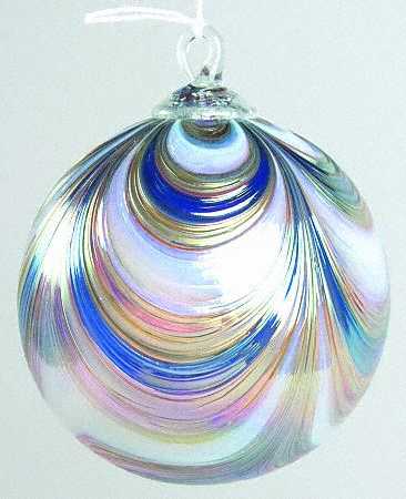 Classic Ball Ornaments Jewel Feather - No Box