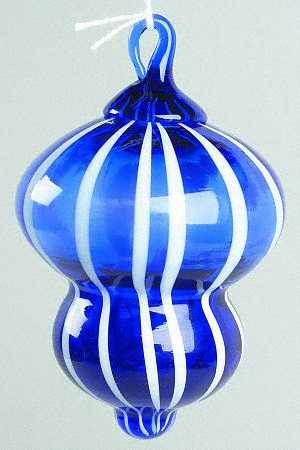 Classic Ball Ornaments Blue & White Traditional - No Box