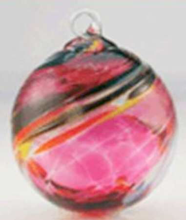 Classic Ball Ornaments Magenta & Lace - No Box