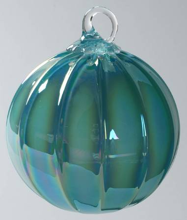 Classic Ball Ornaments Seafoam Rib - No Box