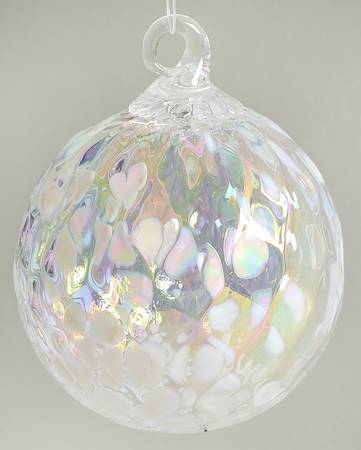 Classic Ball Ornaments White Illusions - No Box