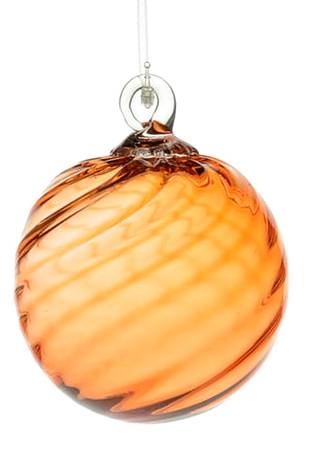 Classic Ball Ornaments Cinnamon Tourmaline Twist - No Box 233